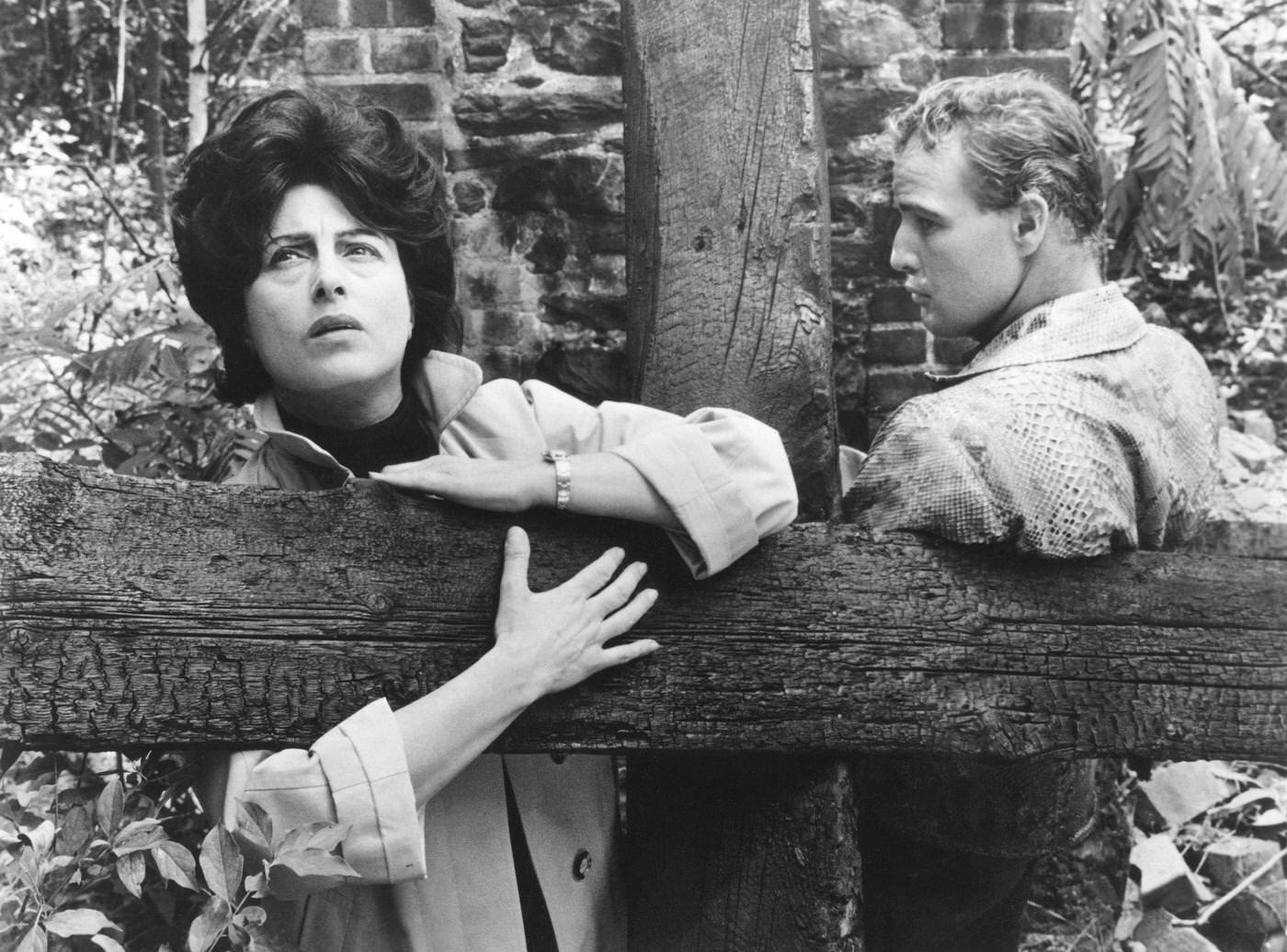 Anna Magnani And American Actor Marlon Brando On The Set Of &Amp;Quot;The Fugitive Kind&Amp;Quot;, Written By Tennessee Williams And Directed By Sidney Lumet, 1960