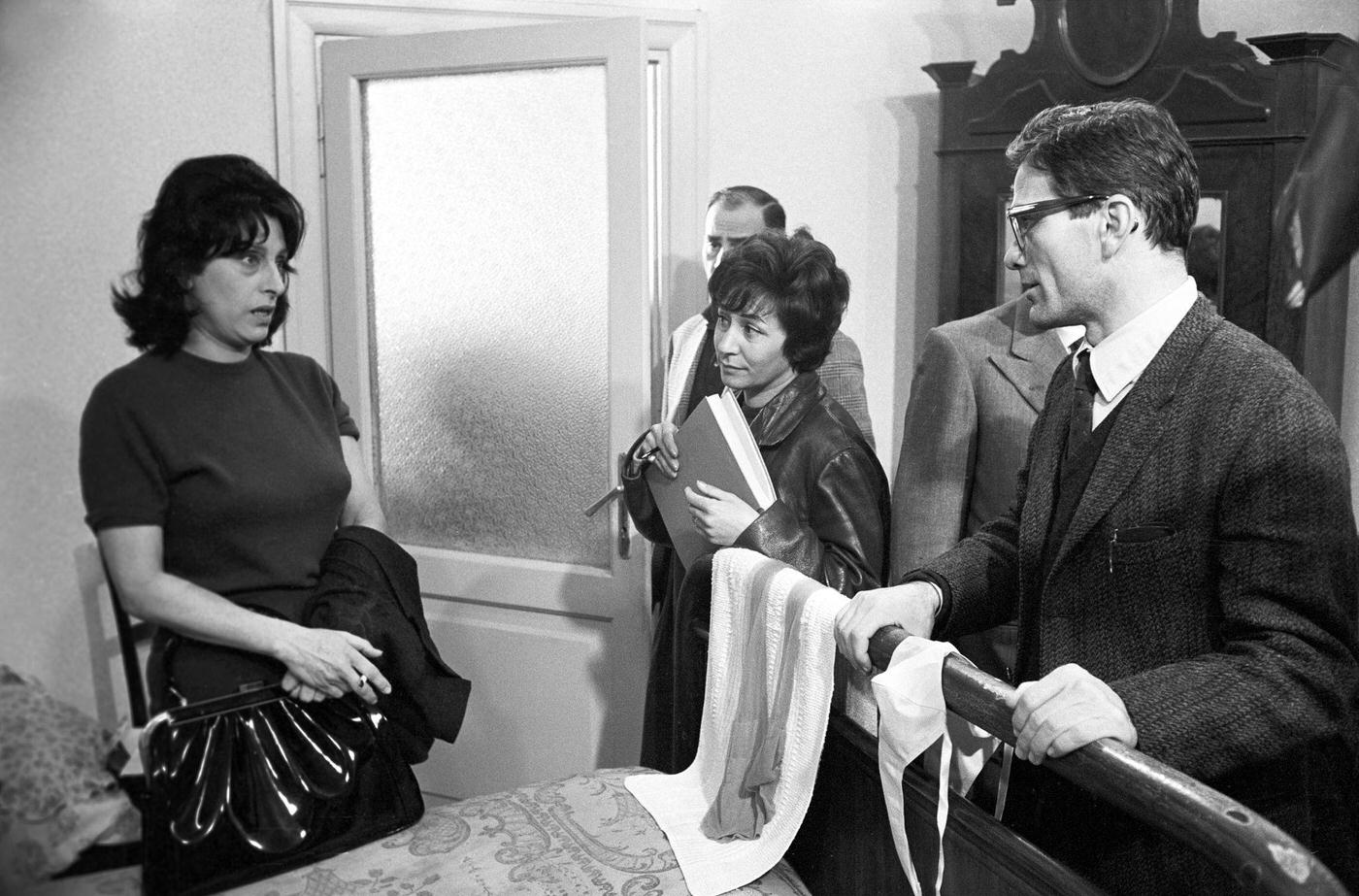 Anna Magnani Discussing With Director Pier Paolo Pasolini On The Set Of The Film Mamma Roma, 1962