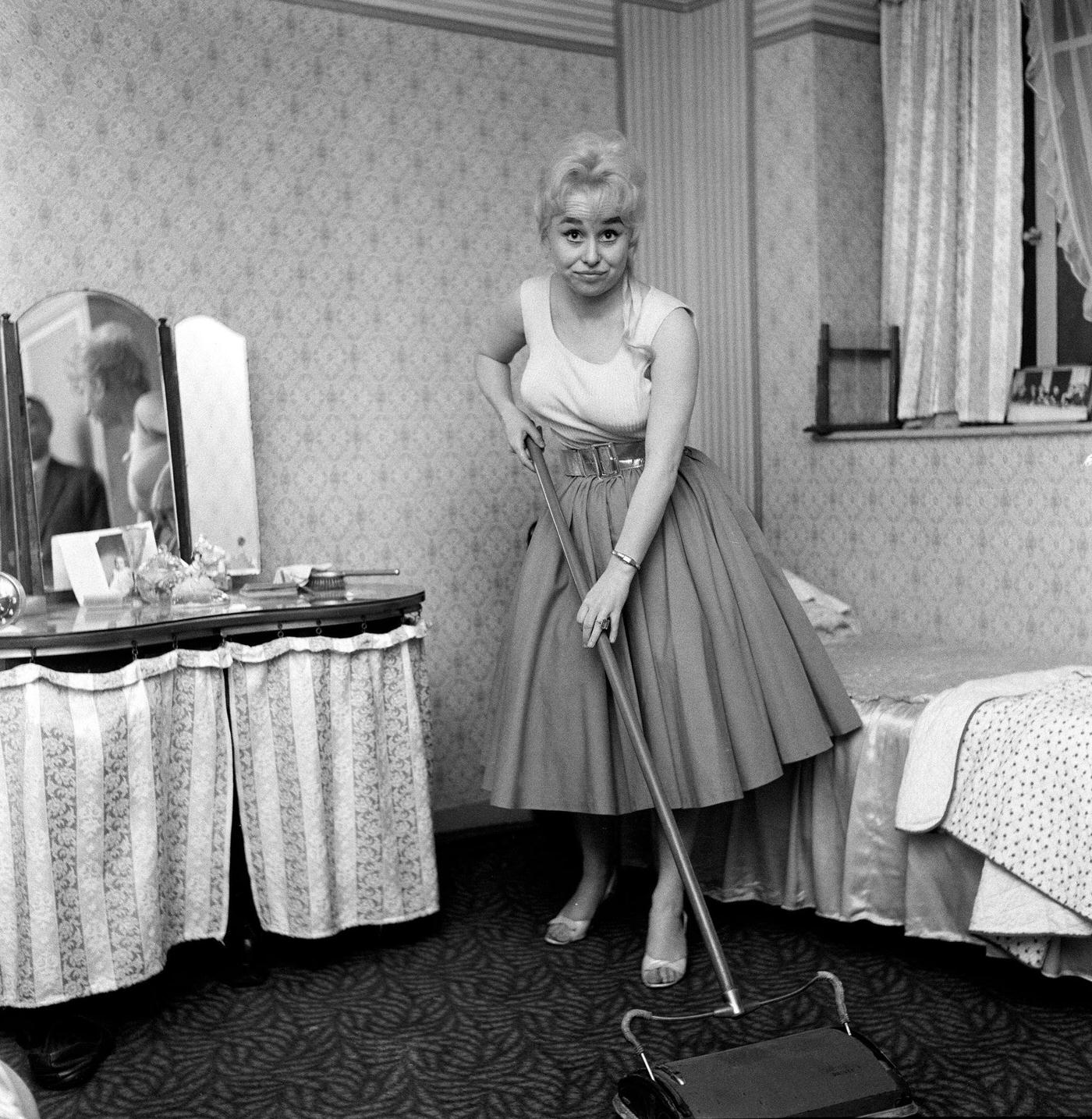 Barbara Windsor, A Bundle Of Blonde Cockney Charm, Films 'Crooks In Cloisters' In Portloe, West Cornwall, 1963.