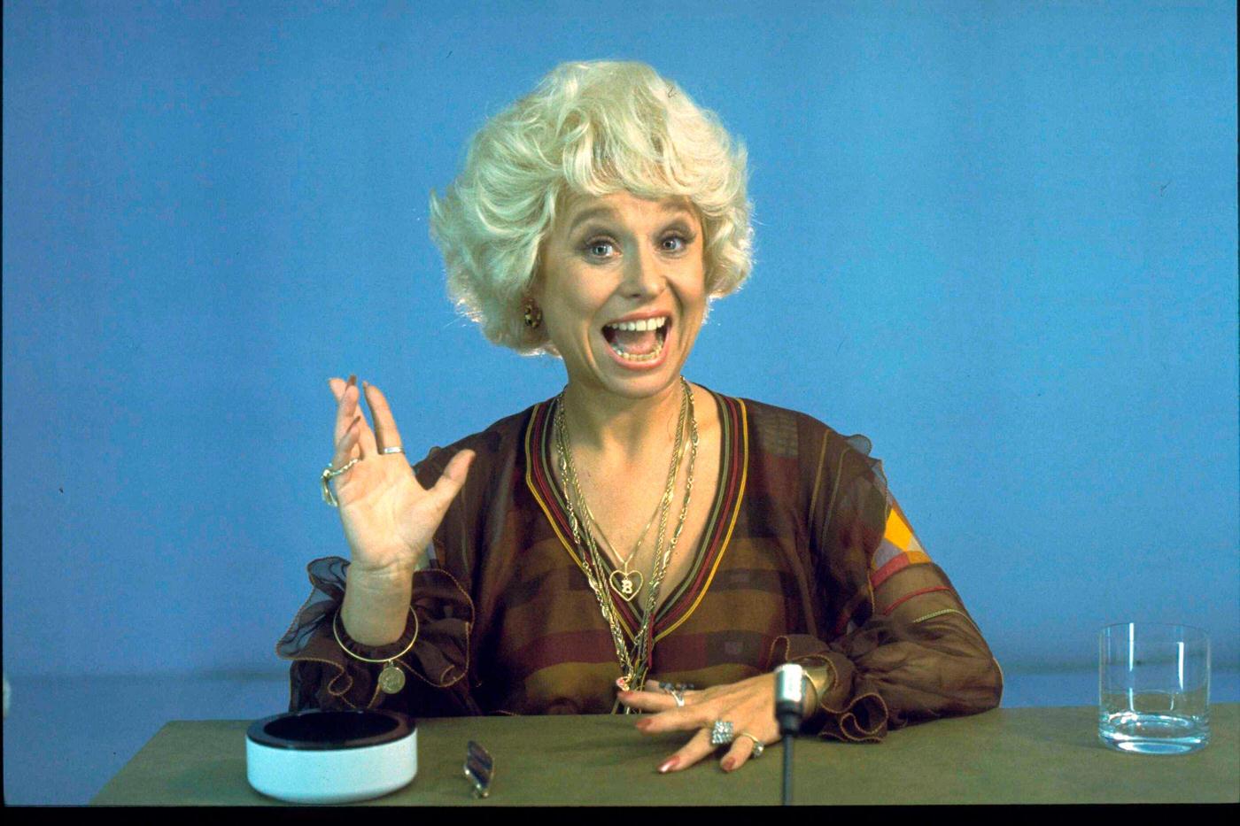 Barbara Windsor Sitting On A Stationary Honda Superbike At The Motorcycle Show At Earl'S Court, London, 1980.