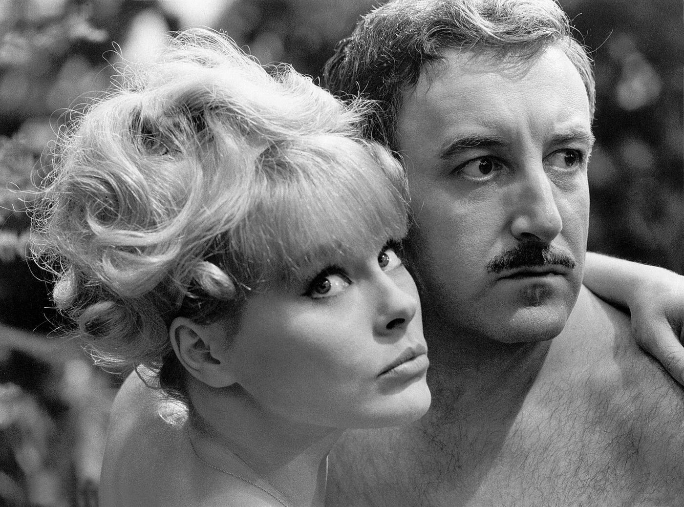 Elke Sommer And Peter Sellers In A Scene From The 1964 Movie &Amp;Quot;A Shot In The Dark&Amp;Quot;.