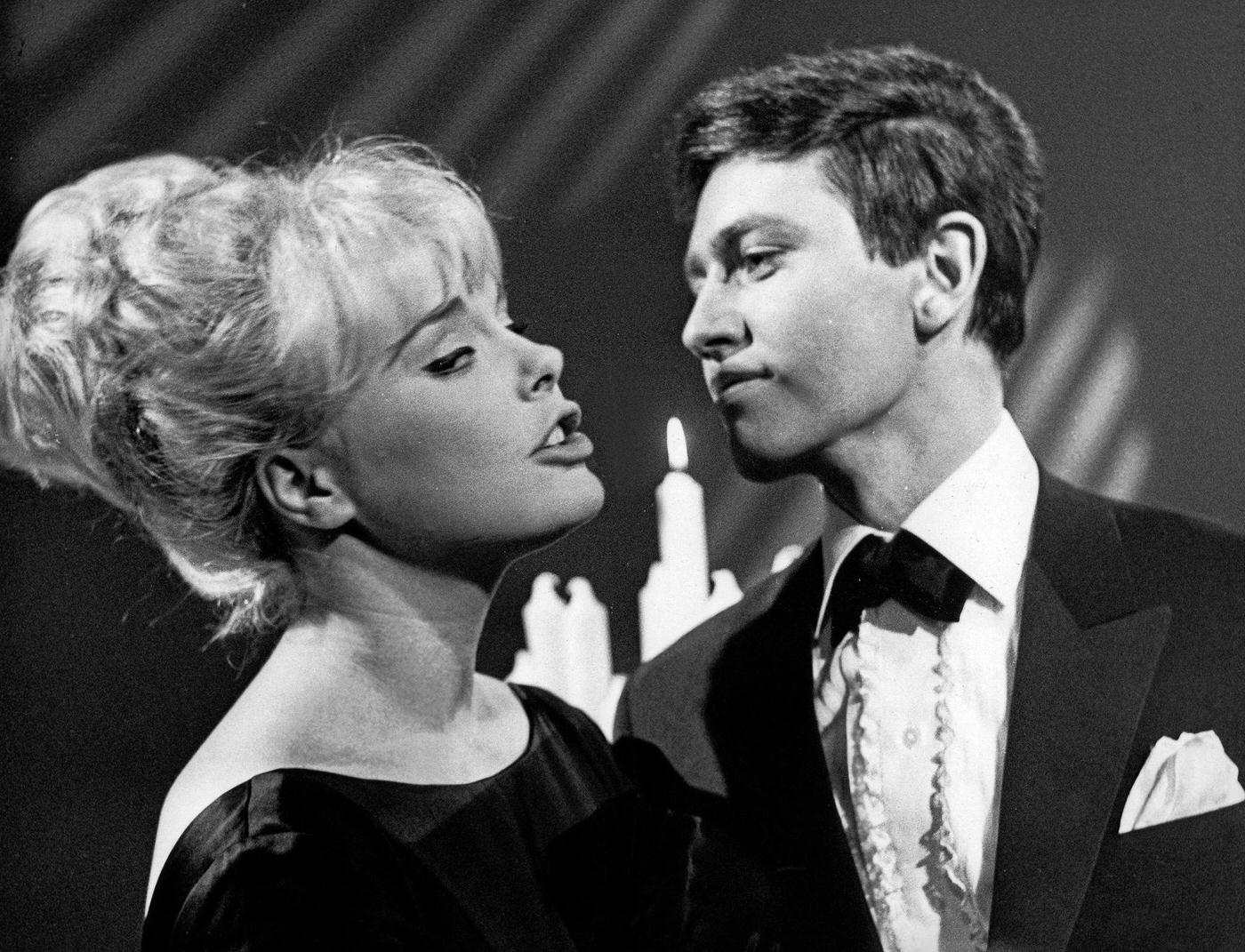 Elke Sommer And Rex Gildo On &Amp;Quot;Musik Aus Studio B&Amp;Quot; In 1962.