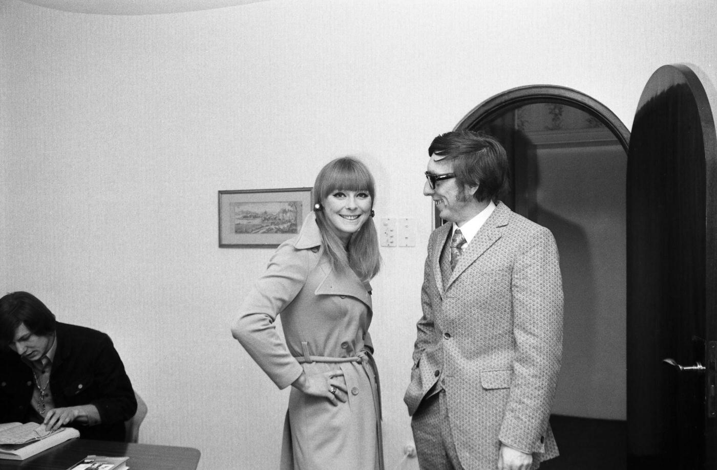 Elke Sommer In Germany During The 1970S.