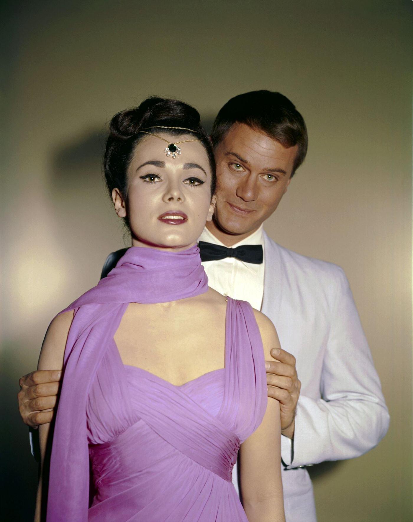 Gila Golan As Princess Tarjii And Larry Hagman As Anthony &Amp;Quot;Tony&Amp;Quot; Nelson In I Dream Of Jeannie, Season 1 Episode 28 1966 .