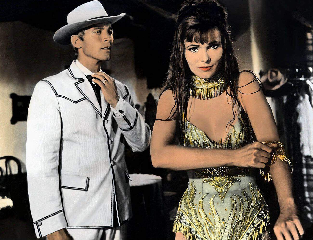 James Franciscus And Gila Golan In A Scene From The 1969 Film The Valley Of Gwangi.
