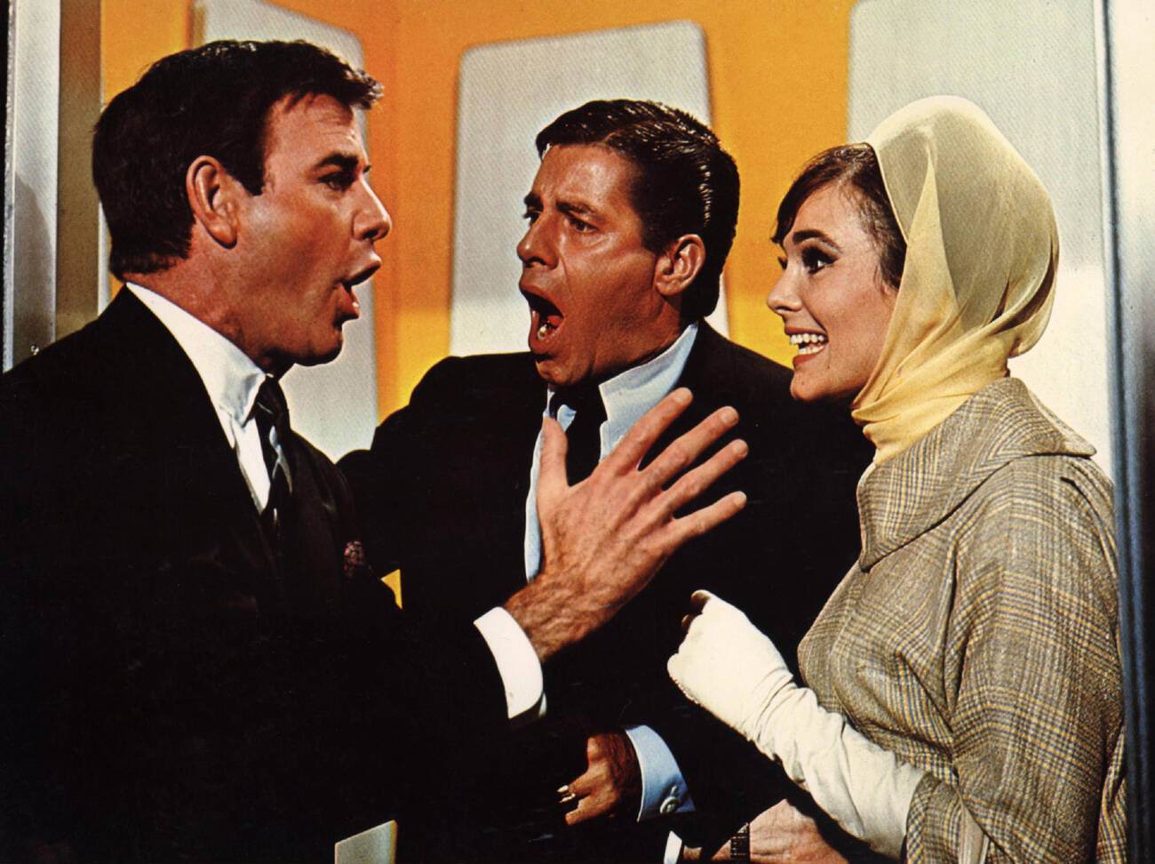 Gila Golan, James Best, And Jerry Lewis In The Film Three On A Couch 1966