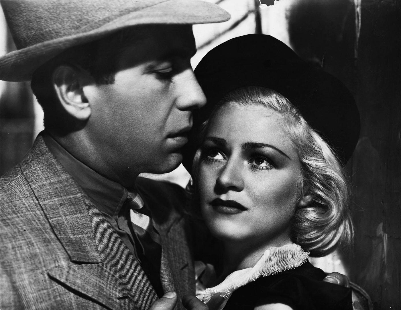 Humphrey Bogart And Claire Trevor In Dead End, Humphrey As Baby Face Martin And Claire As Francey In The 1937 Film