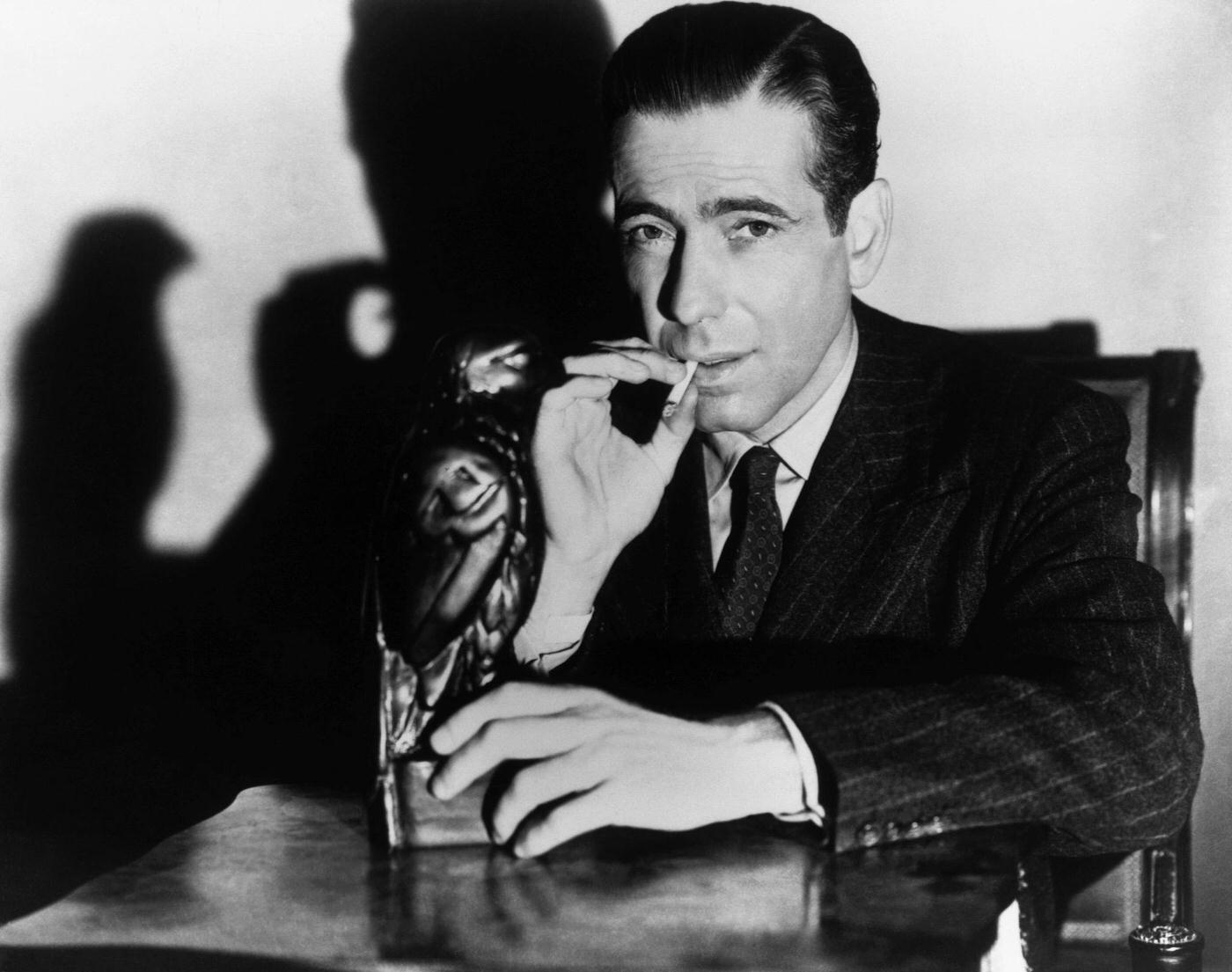 Humphey Bogart As Sam Spade With The Maltese Falcon, Motion Pictured Released In 1941