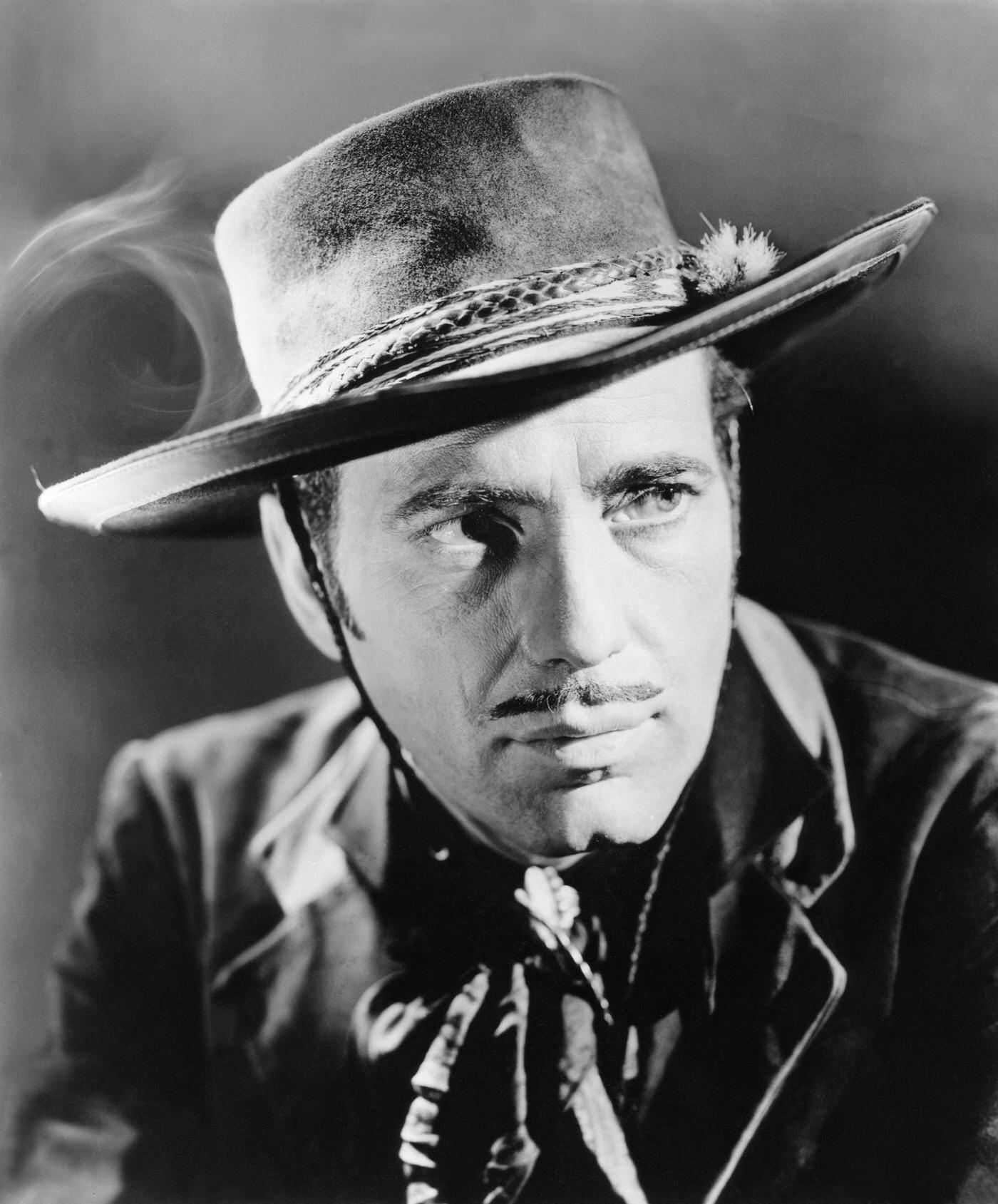 Humphrey Bogart On The Set Of Virginia City, Directed By Michael Curtiz