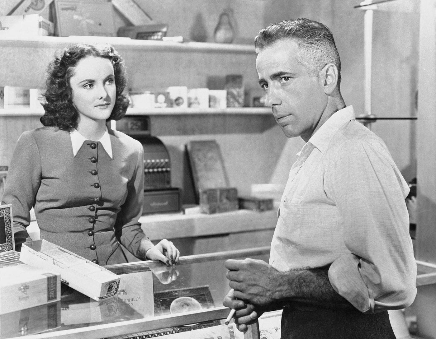 Peggy, The Goal Of All The Preparation, With Humphrey Bogart In A Scene From High Sierra, Her First Movie Role