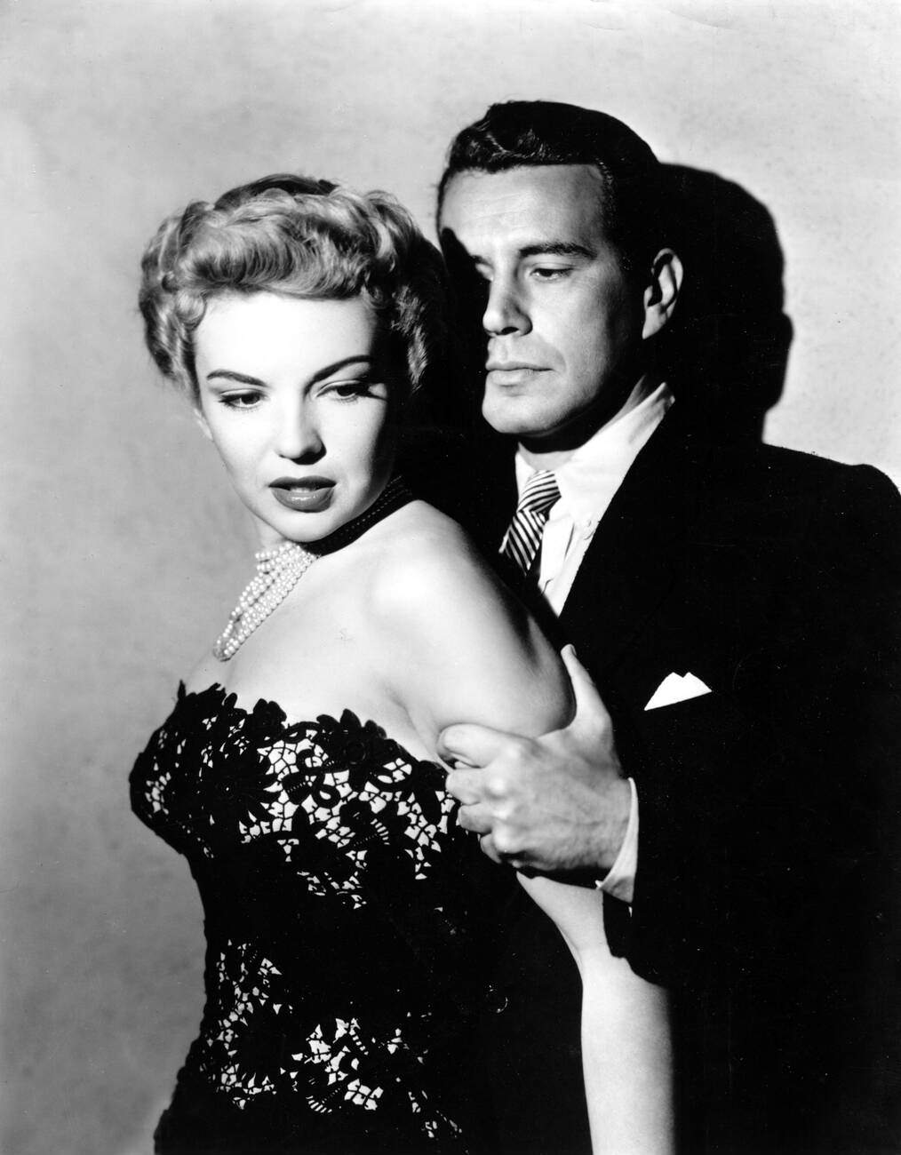 Kathleen Hughes With Piper Laurie In “Dawn At Sorocco”