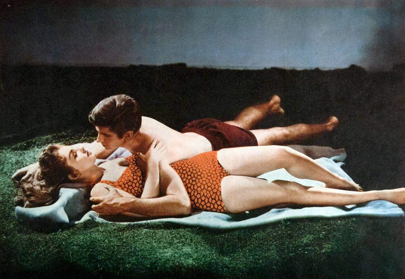 Luana Patten And George Hamilton In 'Home From The Hill', 1960.