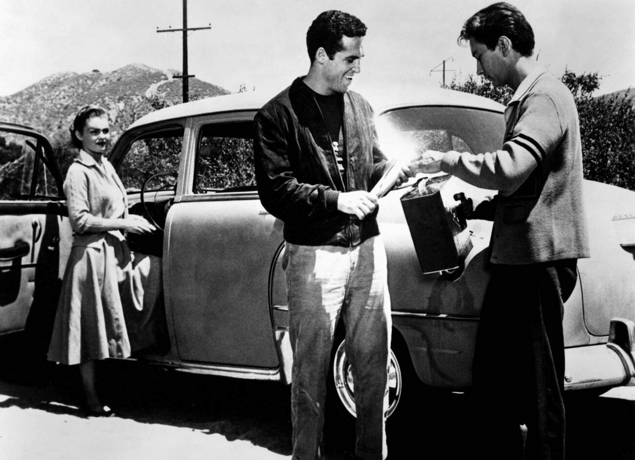 Luana Patten And Steven Marlo In 'The Young Captives', 1959.