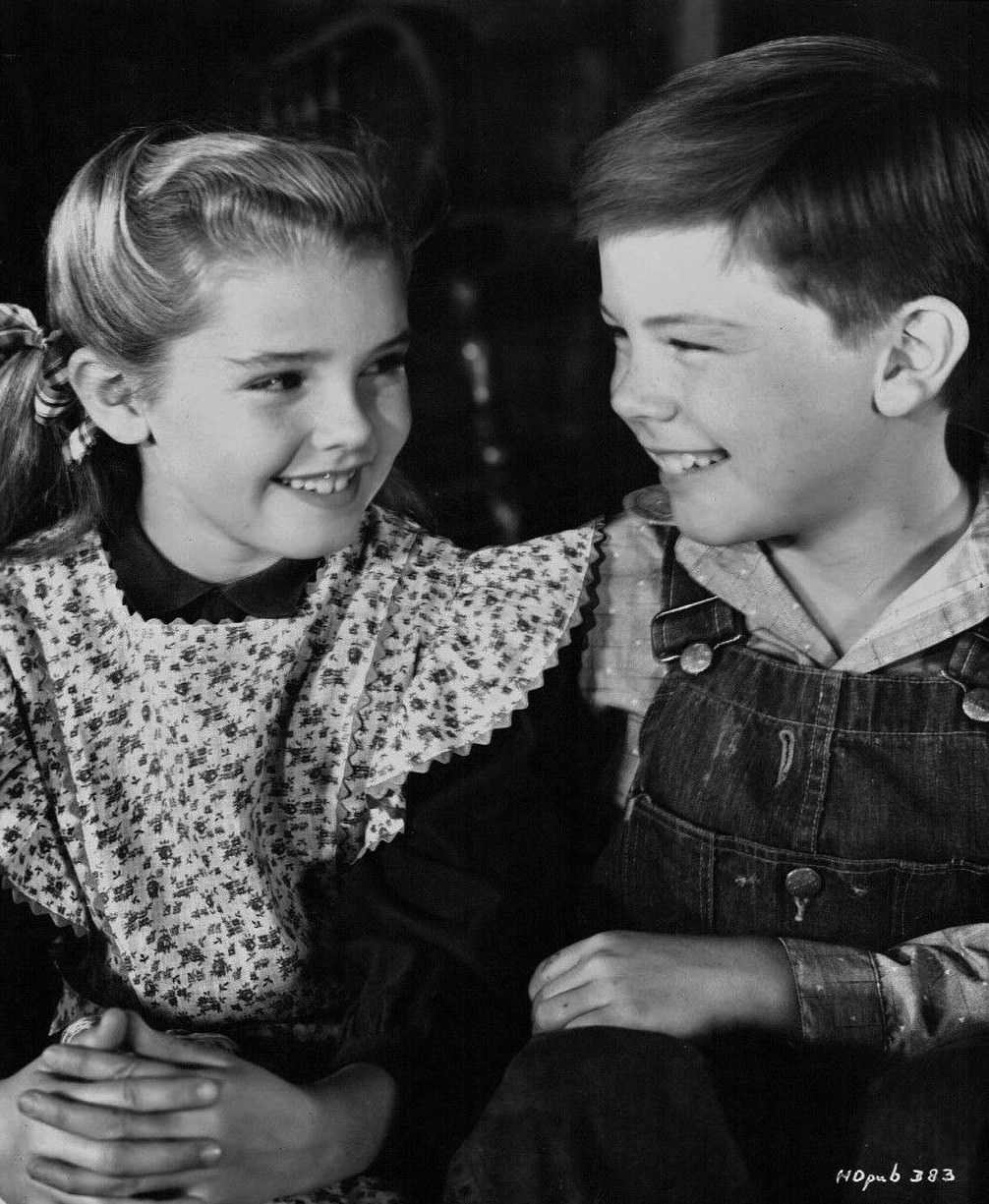 Bobby Driscoll And Luana Patten In 'So Dear To My Heart', 1948.