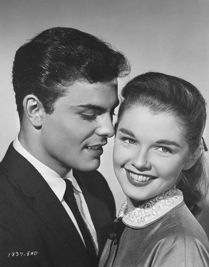 Luana Patten And John Saxon In 'Rock, Pretty Baby!', 1956.