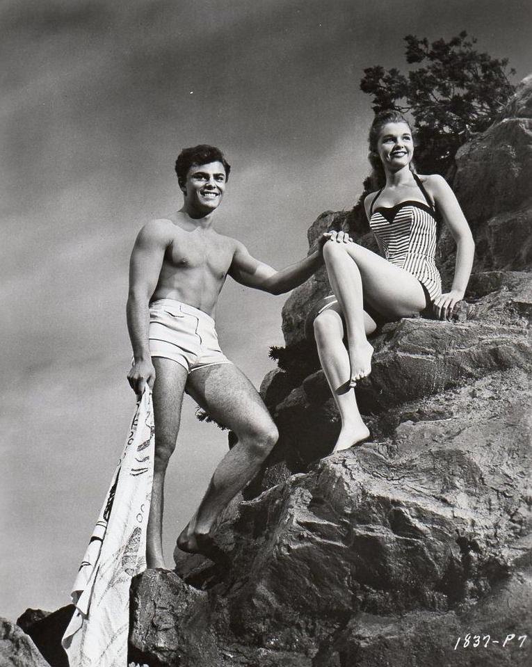 Luana Patten And John Saxon In 'Rock, Pretty Baby!', 1956.