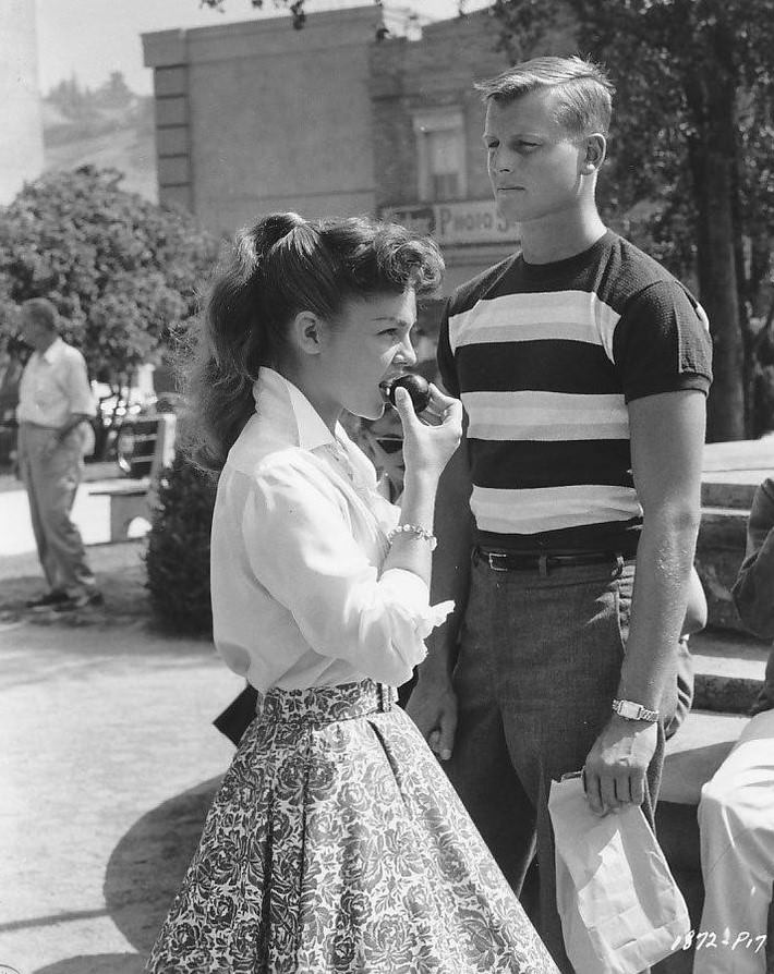 Jody Mccrea And Luana Patten In 'The Wonderful Years', 1958.