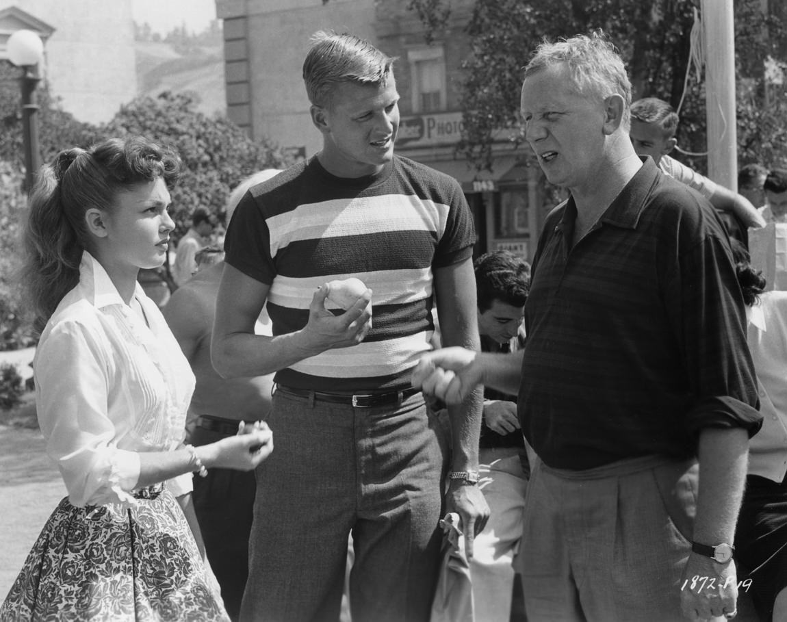 Helmut Käutner, Jody Mccrea, And Luana Patten In 'The Wonderful Years', 1958.