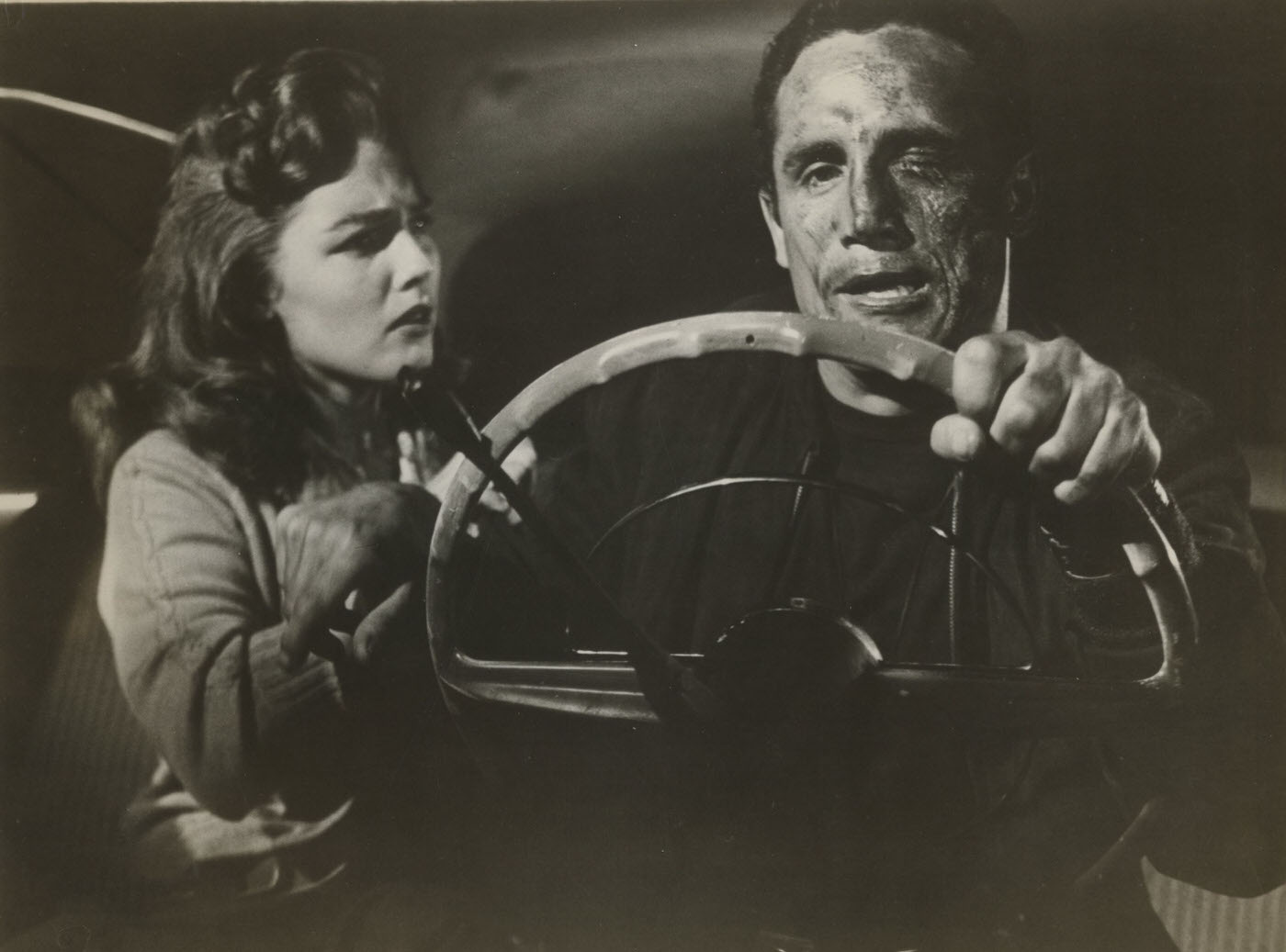 Steven Marlo And Luana Patten In 'The Young Captives', 1959.