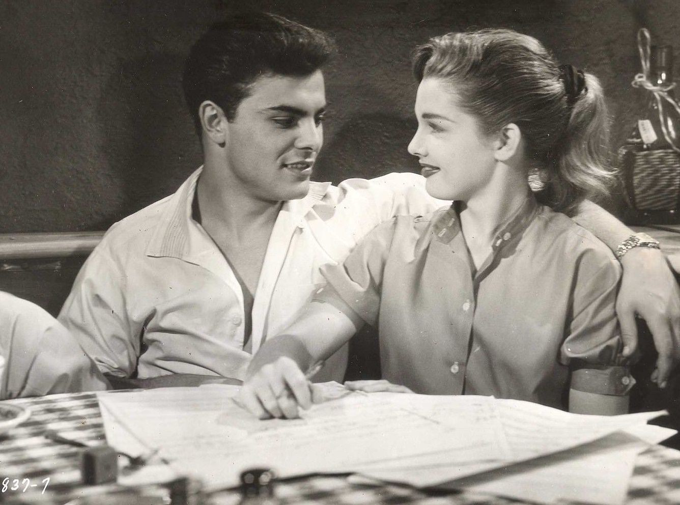 Luana Patten And John Saxon In 'Rock, Pretty Baby!', 1956.