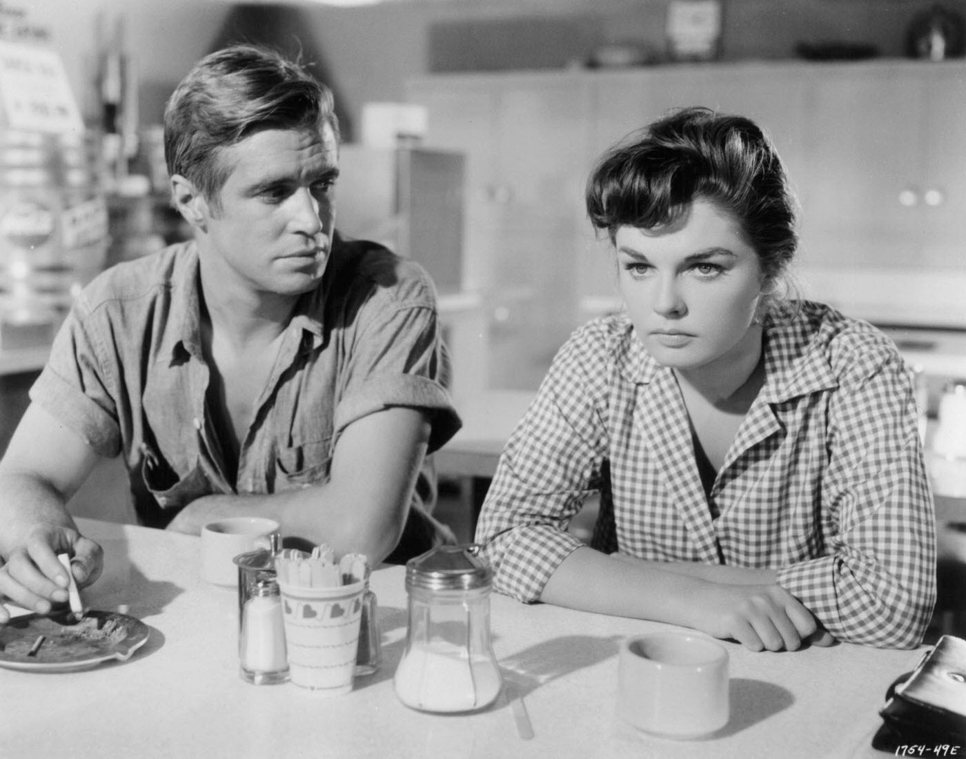 Luana Patten Looks Tense As George Peppard Watches In 'Home From The Hill', 1960.