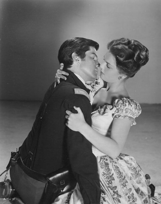 George Hamilton And Luana Patten In 'A Thunder Of Drums', 1961.