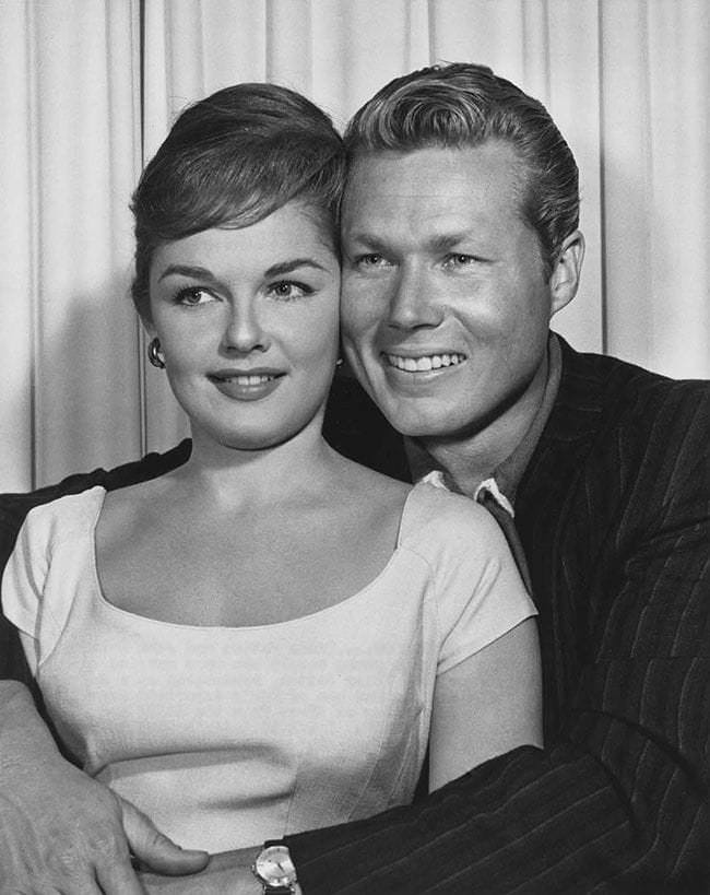 Luana Patten: Luana Patten And John Smith In An Unspecified Scene From A Film.