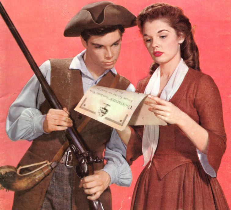Luana Patten: Luana Patten And Hal Stalmaster In 'Johnny Tremain', 1957.