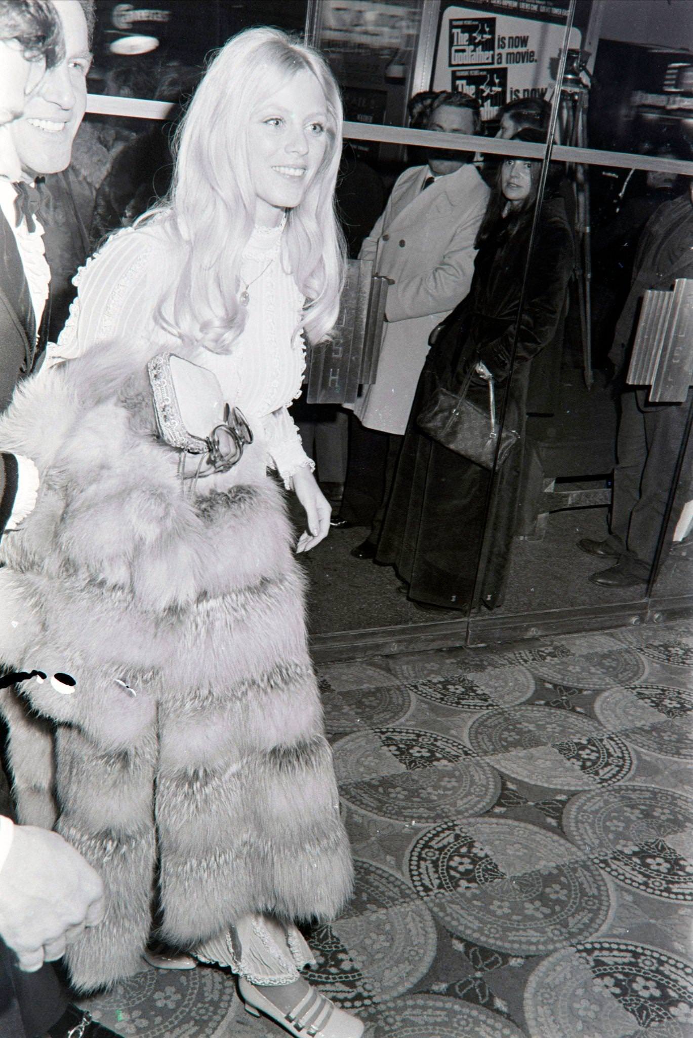 Sheila Ryan Attends The New York Premiere Of 'The Godfather' And Afterparty In 1972.