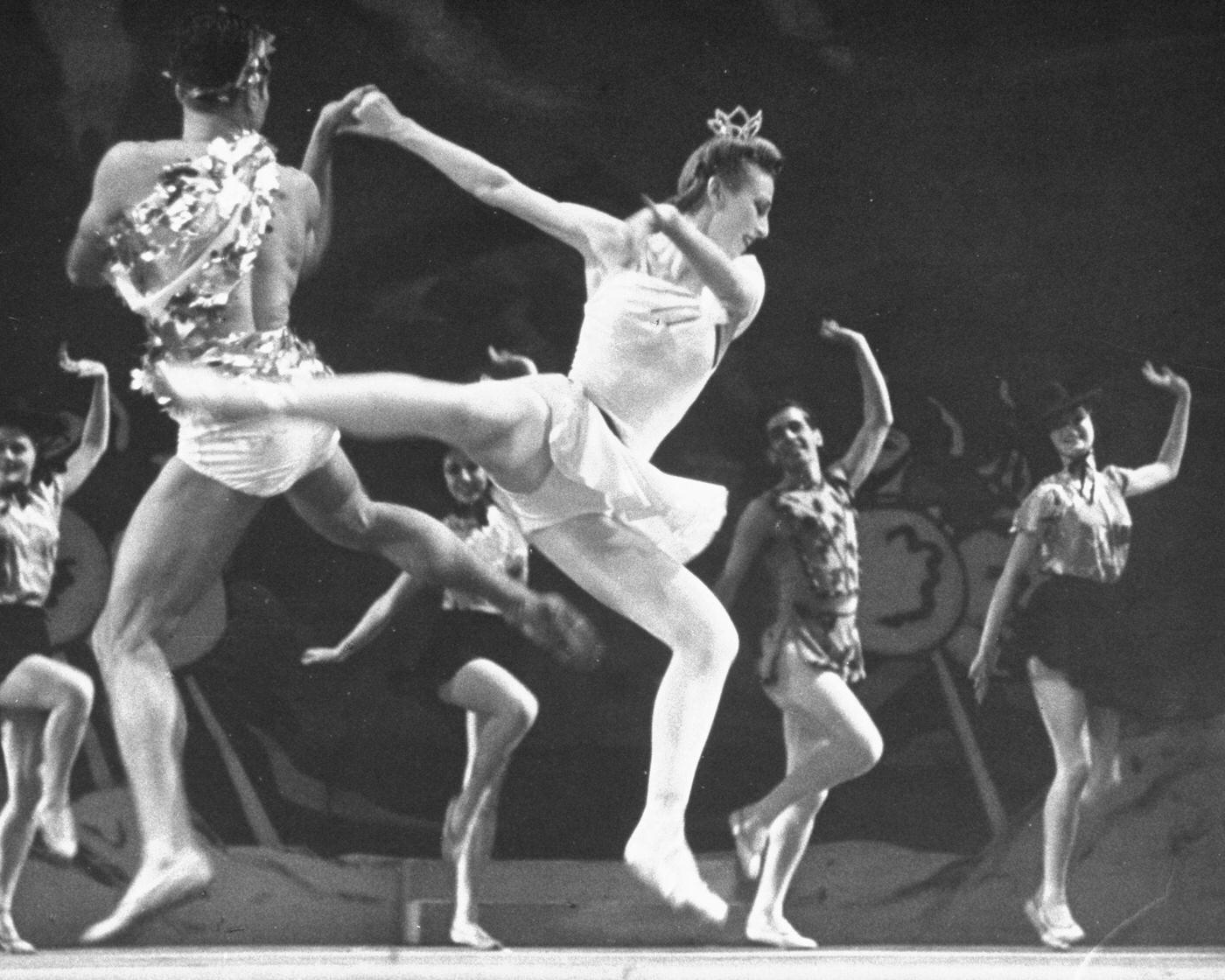 'On Your Toes' By Rogers, Hart, And George Abbott, With Jack Whiting As Junior And Vera Zorina As Vera Barnova, 1939.