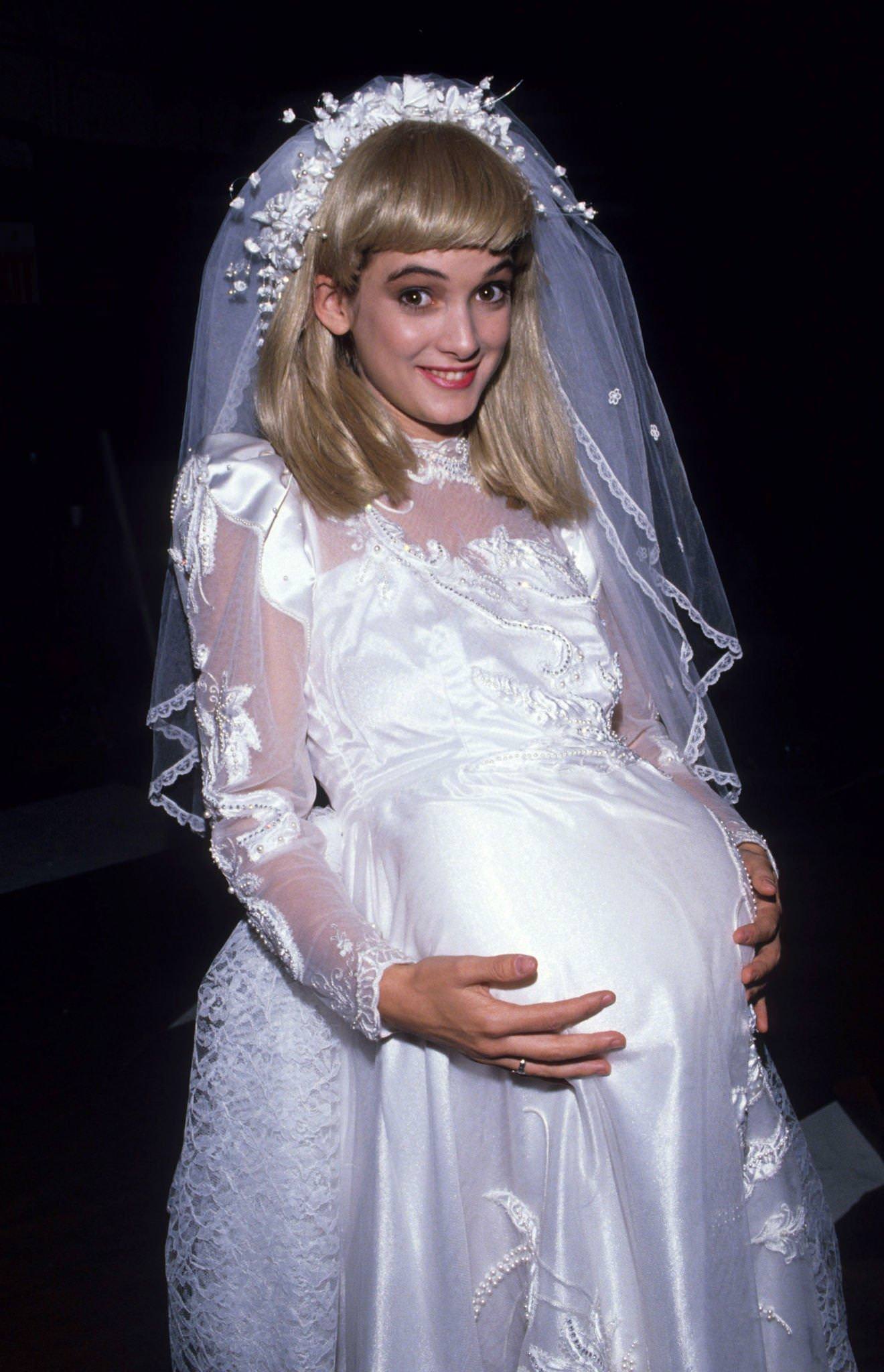 Winona Ryder During The Making Of &Amp;Quot;Debbie Gibson Is Pregnant With My Two-Headed Love Child&Amp;Quot; Music Video, 1989
