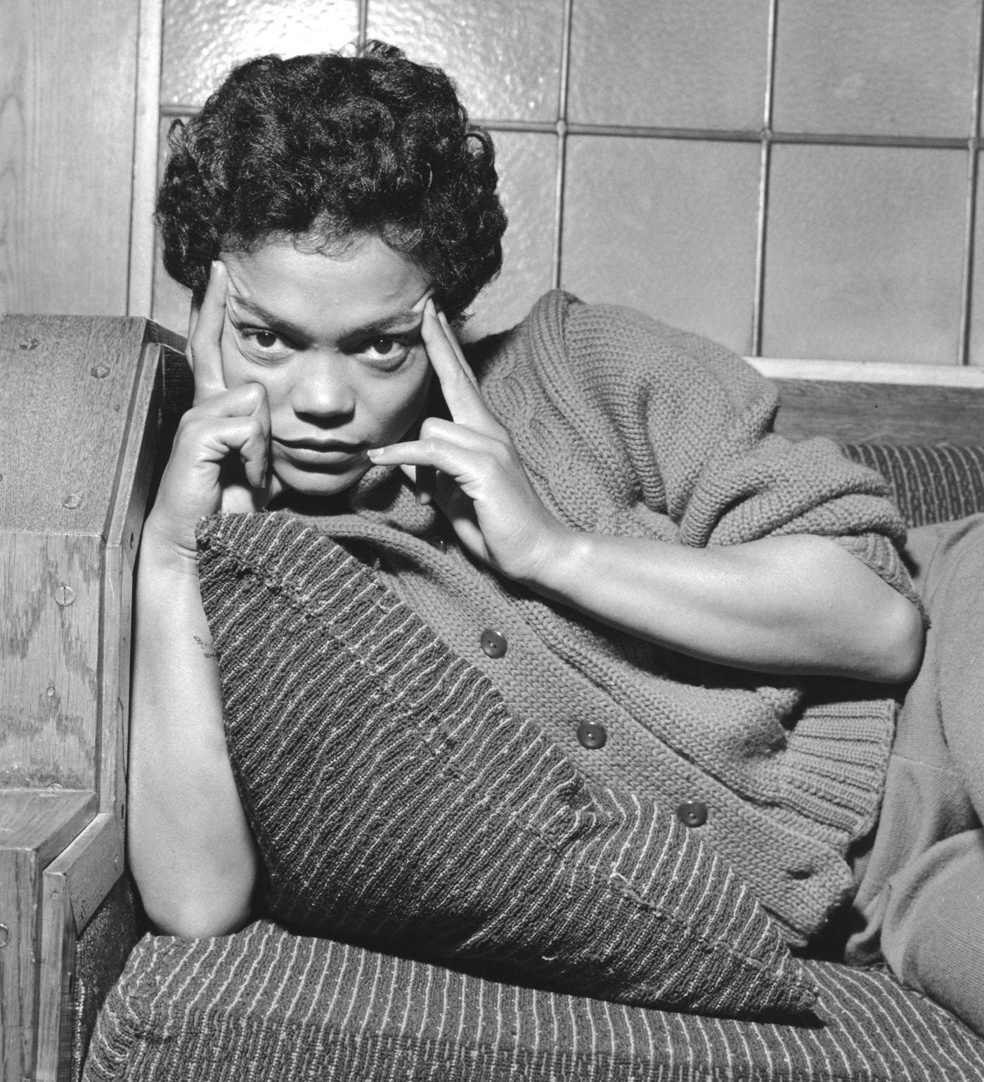 Eartha Kitt On The Set Of The Film 'Anna Lucasta', 1958.