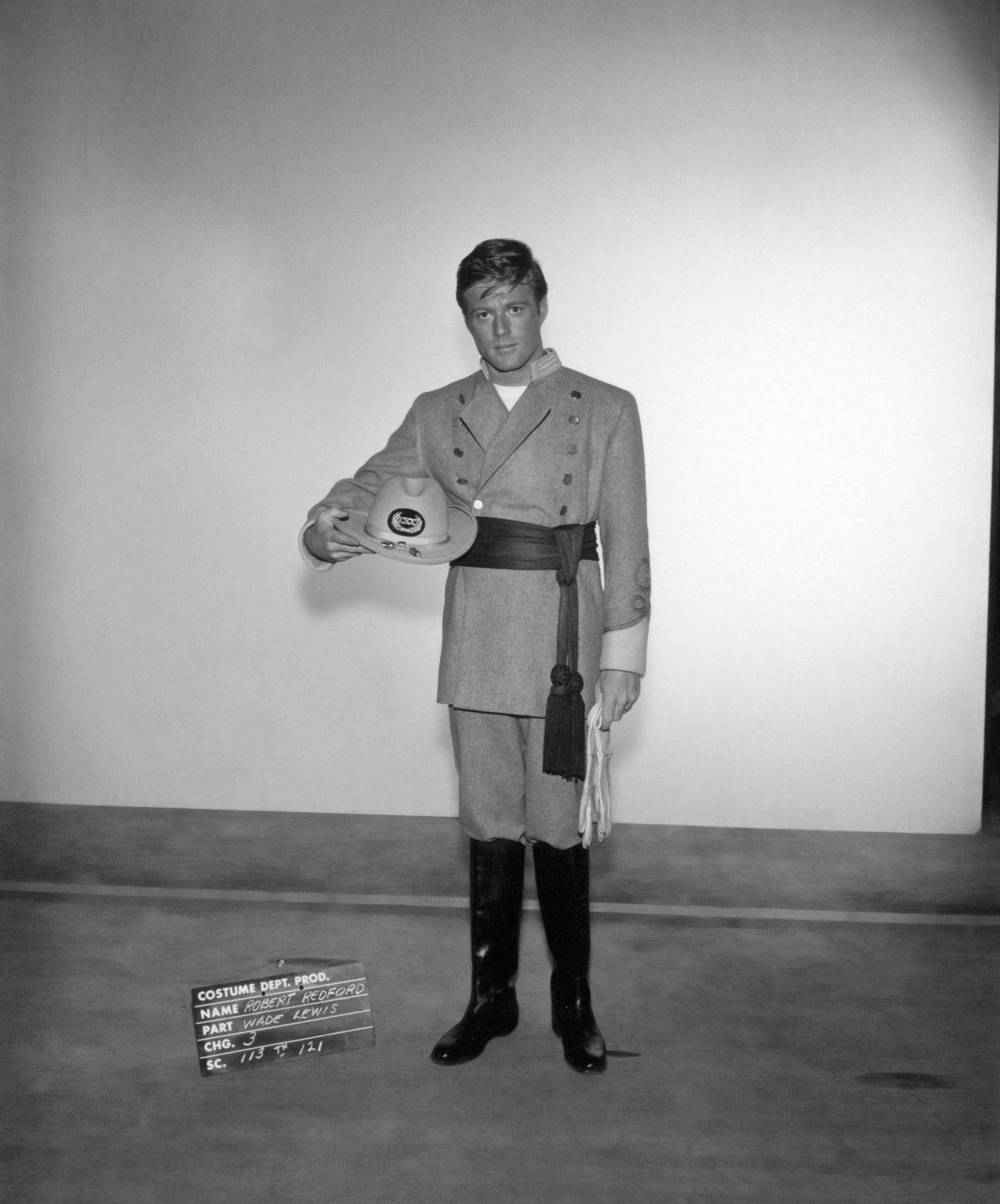 Robert Redford Dressed As A Soldier In A Wardrobe Test Photo For The 1965 Movie 'Inside Daisy Clover'.