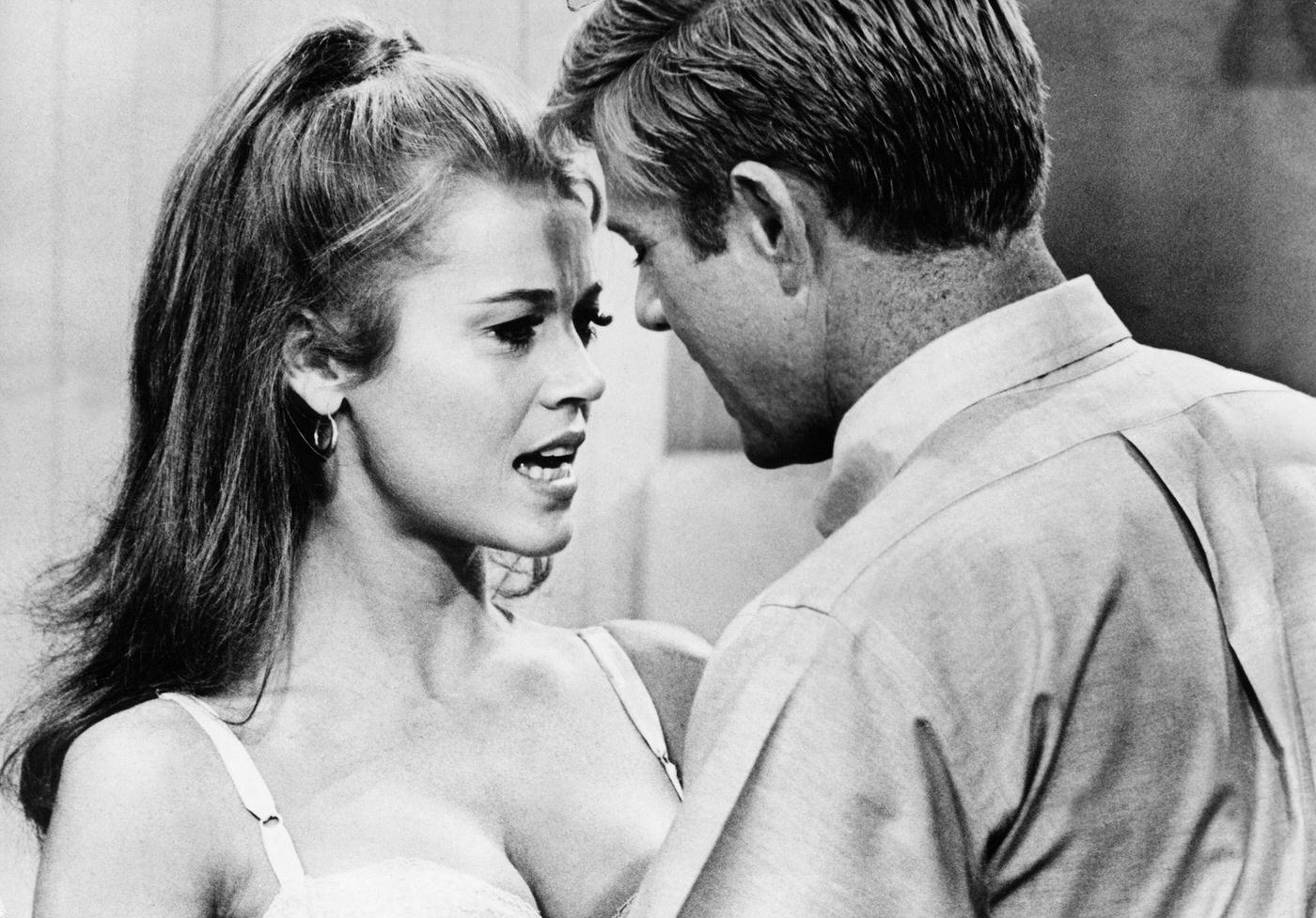 Jane Fonda With Robert Redford In The Movie &Amp;Quot;Barefoot In The Park&Amp;Quot;- 1967.