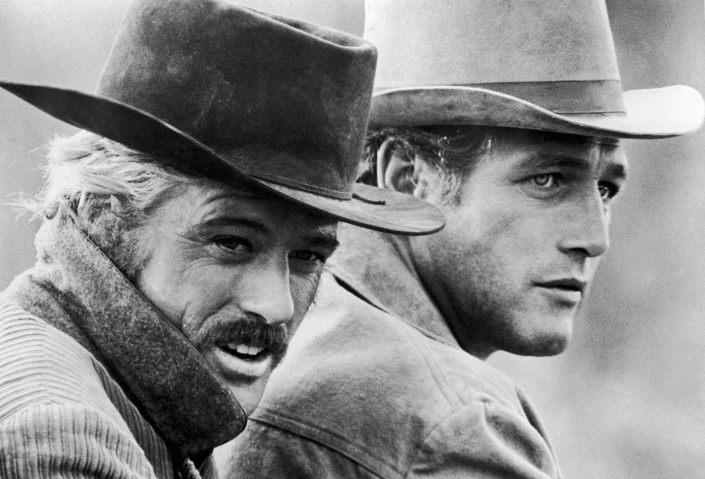 Robert Redford And Paul Newman In 'Butch Cassidy And The Sundance Kid', Directed By George Roy Hill, 1969.