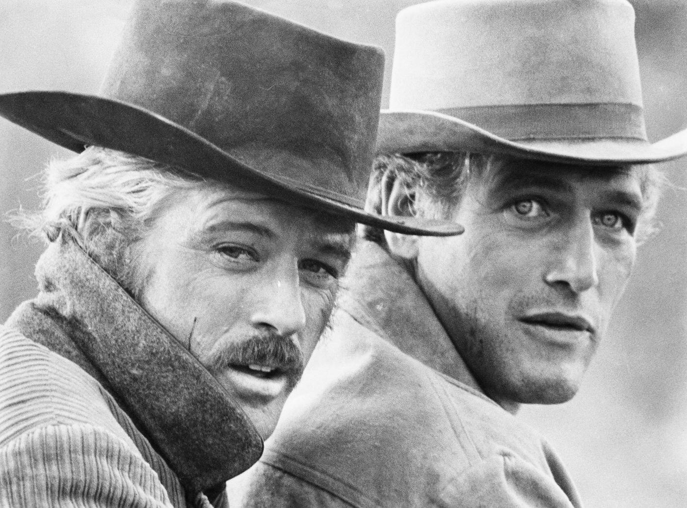 Robert Redford As The Sundance Kid And Paul Newman As Butch Cassidy In 'Butch Cassidy And The Sundance Kid', 1969.