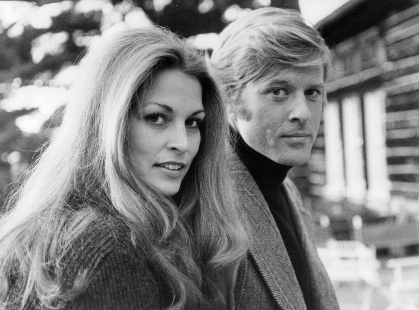 Karen Carlson And Robert Redford Smiling And Looking At The Camera In A Scene From 'The Candidate', 1972.