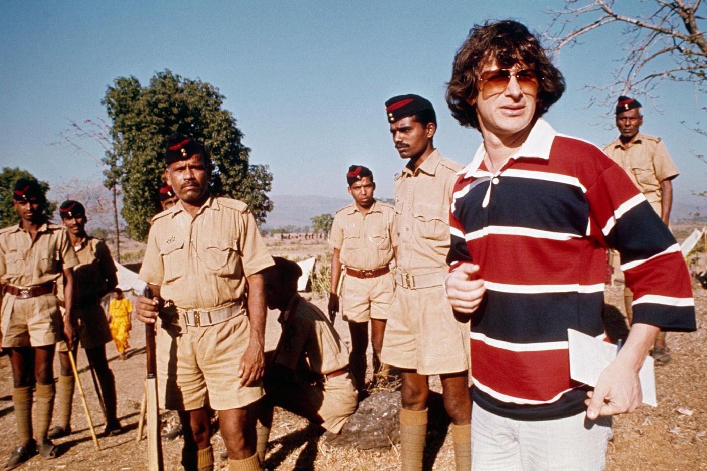 Steven Spielberg On The Set Of His Movie 'Close Encounters Of The Third Kind.'