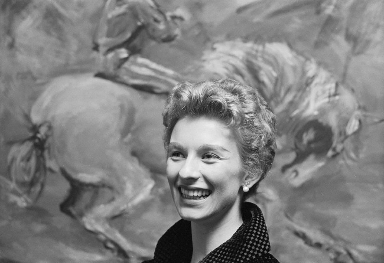 Cloris Leachman In New York City, 1954.