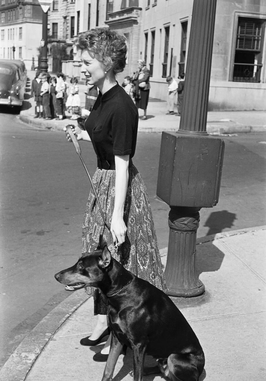 Cloris Leachman Photographed In Nyc, 1954.