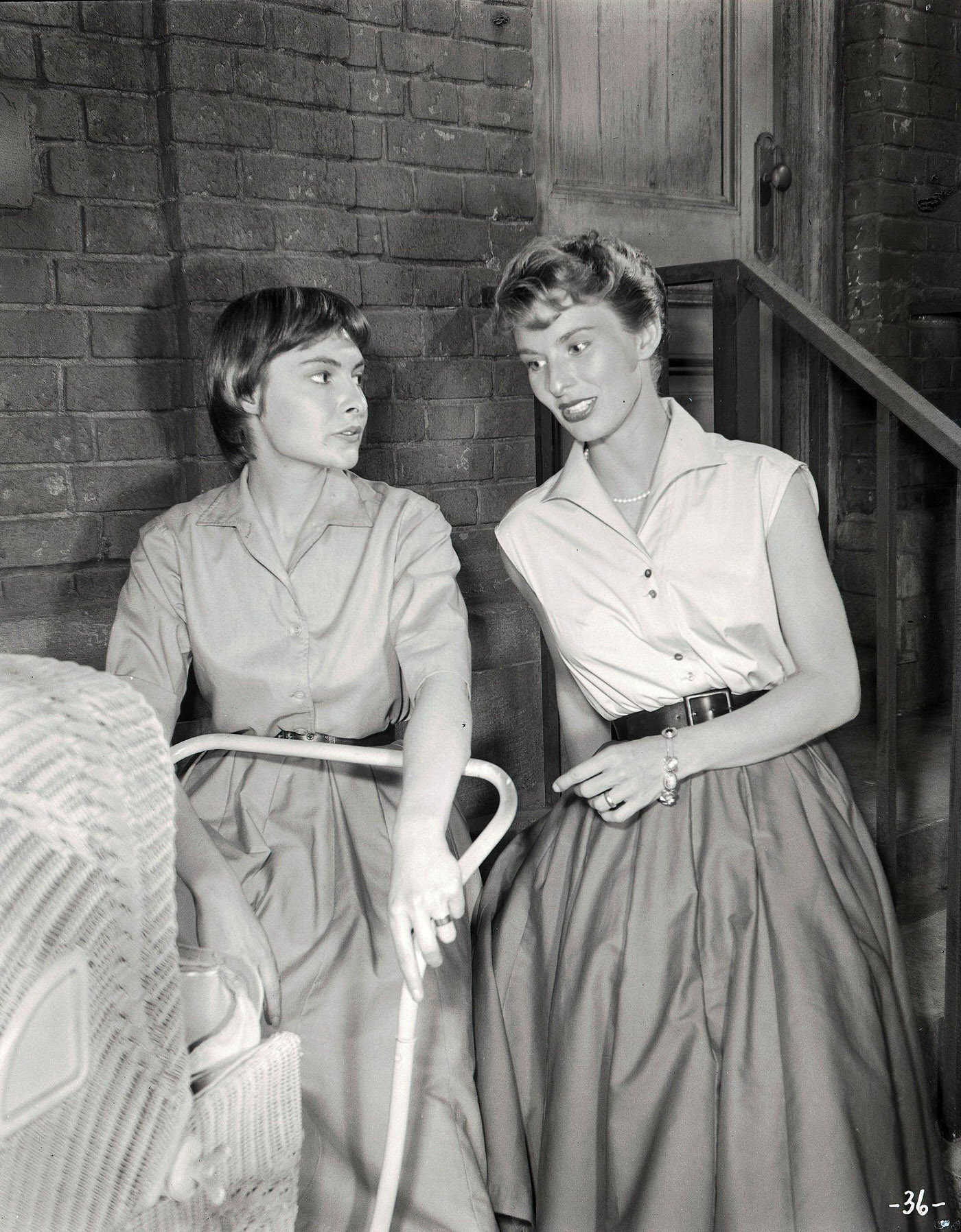 Cloris Leachman And Barbara Turner In &Amp;Quot;The Brownstone Incident&Amp;Quot; Episode Of &Amp;Quot;The Frank Sinatra Show,&Amp;Quot; 1958.