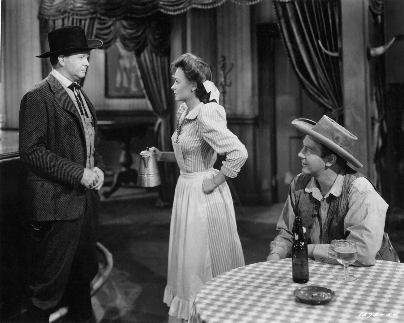 Donna Reed And Barton Maclane In A Scene From The 1944 Film &Amp;Quot;Gentle Annie.&Amp;Quot;