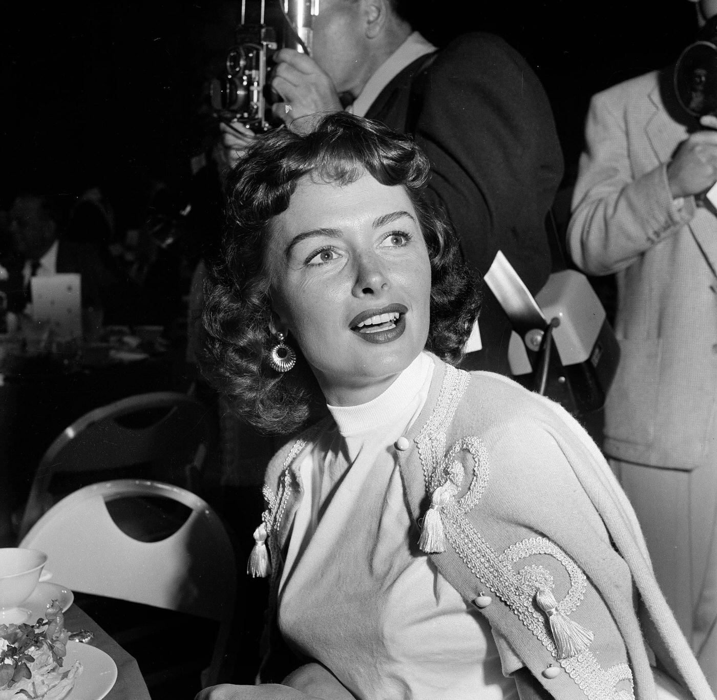 Actress Donna Reed Attends An Event In Los Angeles, Ca, Circa 1954.