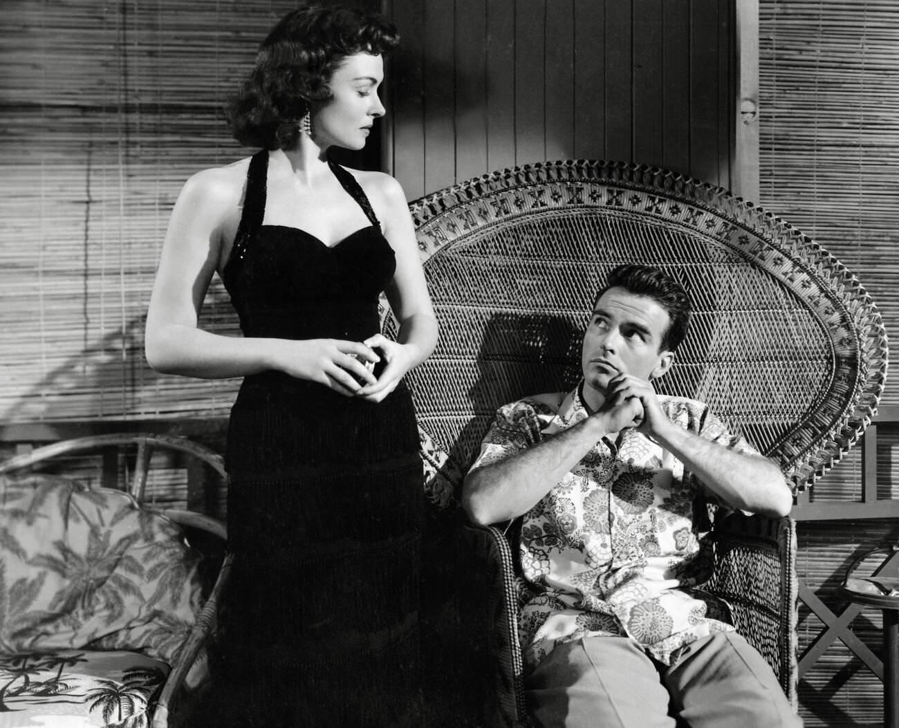 Donna Reed And Montgomery Clift In 'From Here To Eternity', 1953.