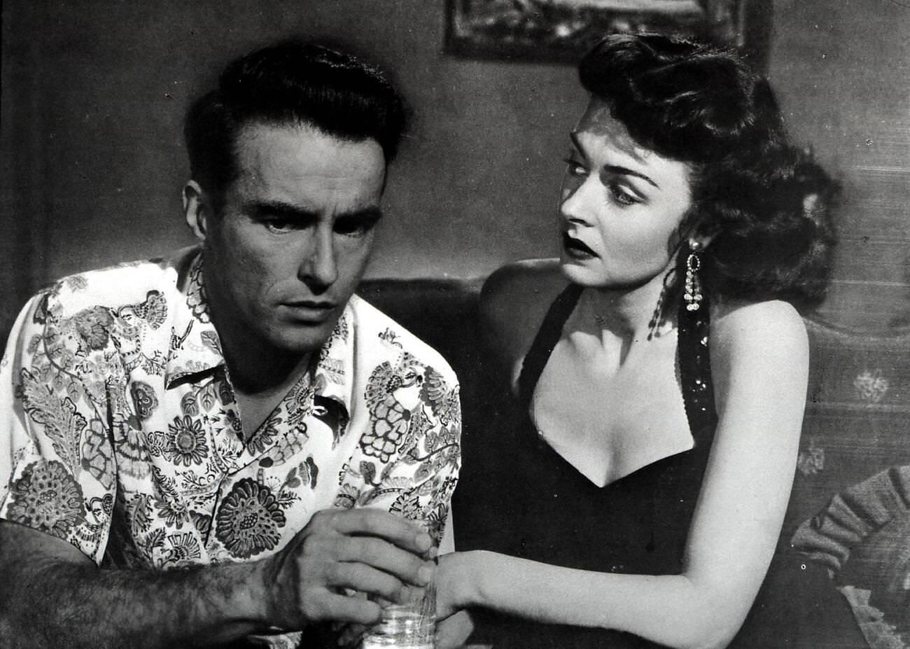 Montgomery Clift And Donna Reed In 'From Here To Eternity', 1953.
