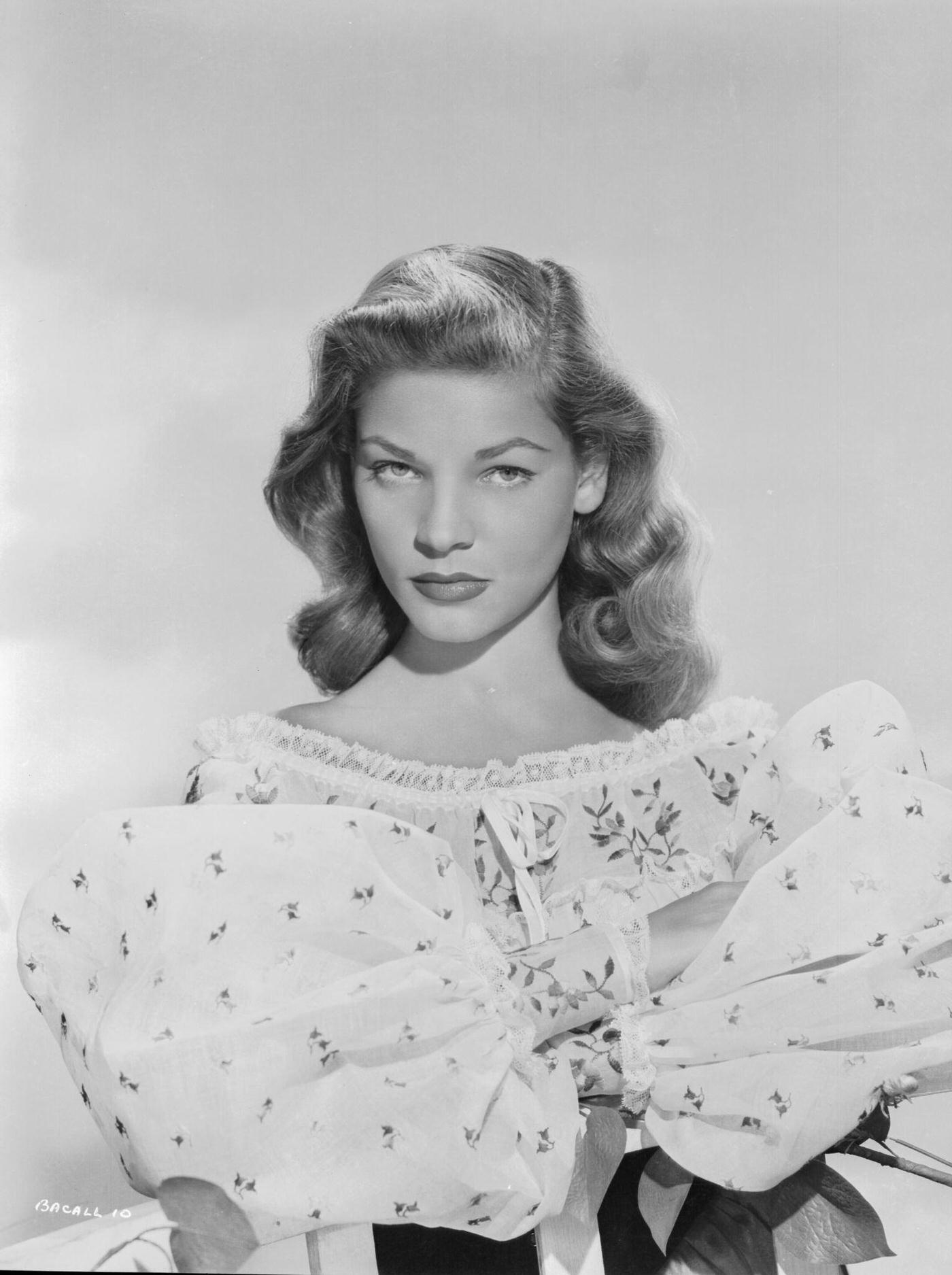 Actress Lauren Bacall In A Promotional Shot For Warner Bros. Studios, 1944.