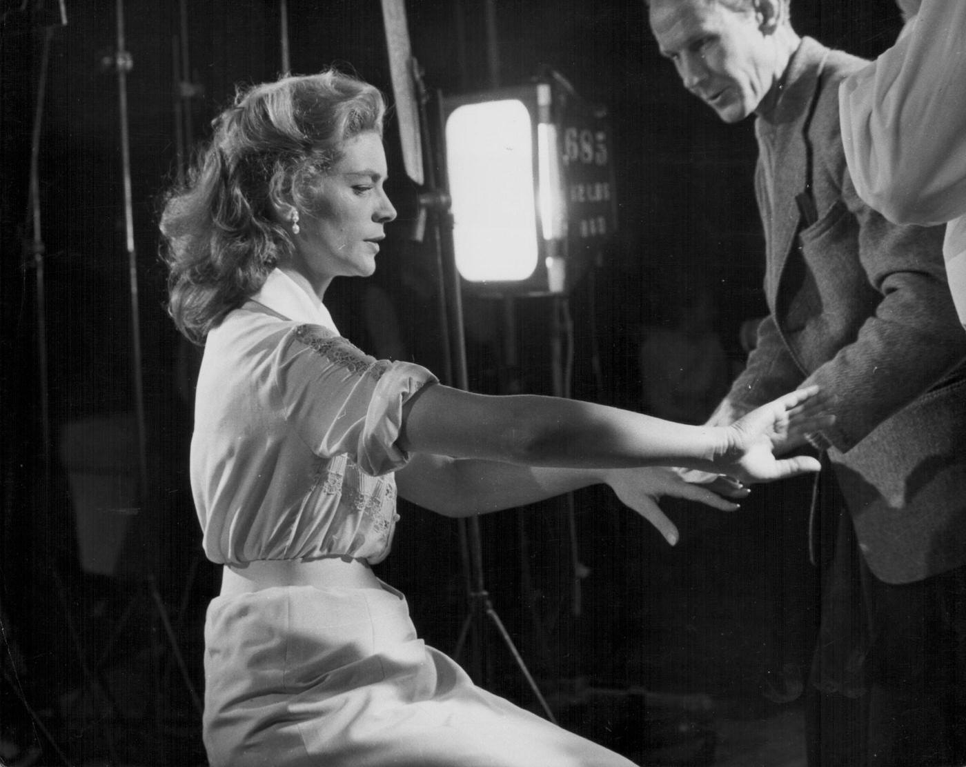 Lauren Bacall Undergoes Make-Up And Lighting Tests Prior To Filming In Pinewood Studios, London, In The 1950S.