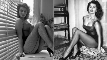 Sophia Loren In Fishnet Stockings And Shorts