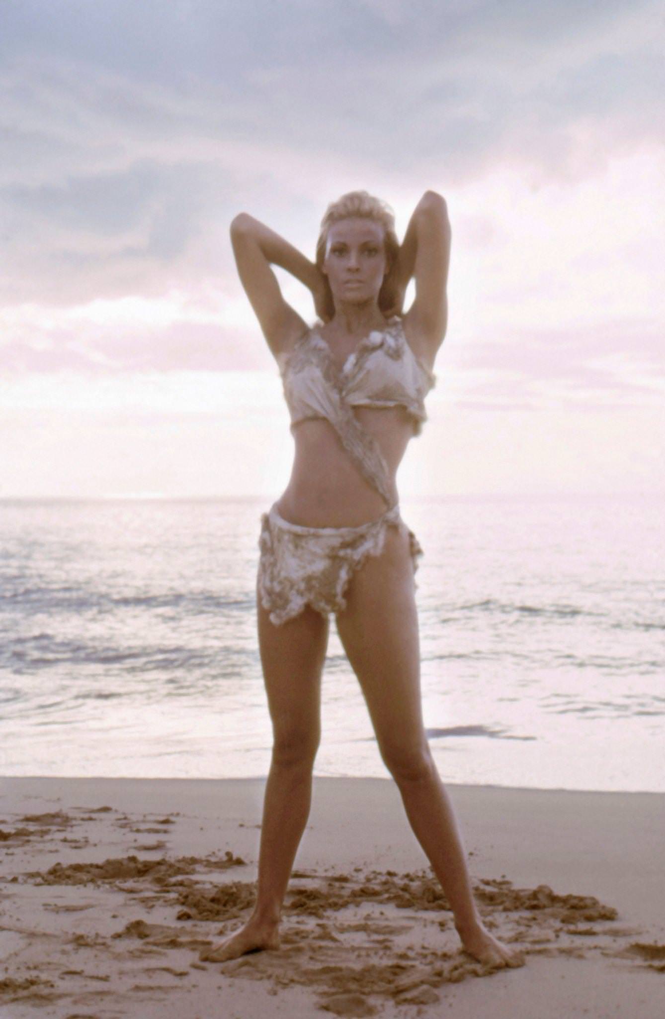 Raquel Welch In The Cavegirl Bikini For &Amp;Quot;One Million Years B.c.,&Amp;Quot; 1966.