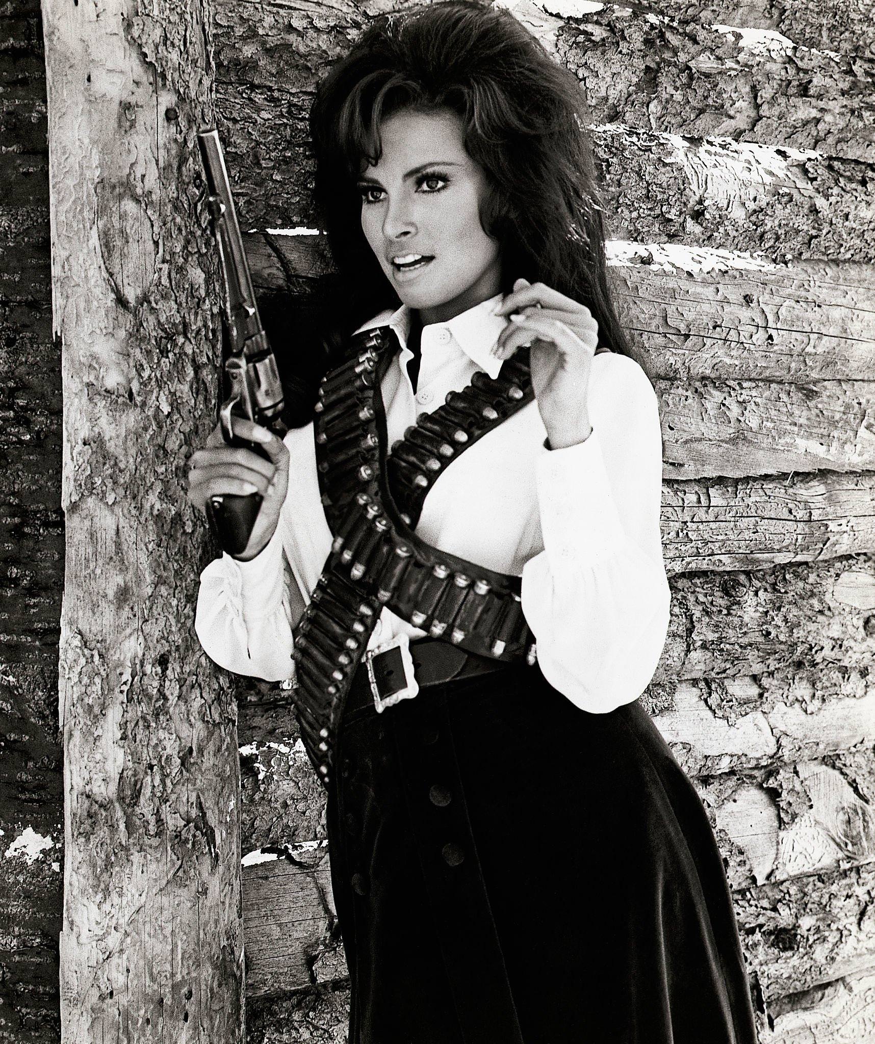Raquel Welch Dressed As A Cowgirl In &Amp;Quot;Bandolero!&Amp;Quot; Movie, 1968.